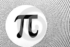 The mathematical constant Pi photo