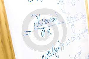 Mathematical equation