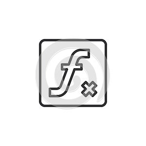 Mathematical Function outline icon
