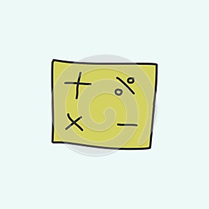 mathematical signs sketch icon. Element of education icon for mobile concept and web apps. Field outline mathematical signs sketch
