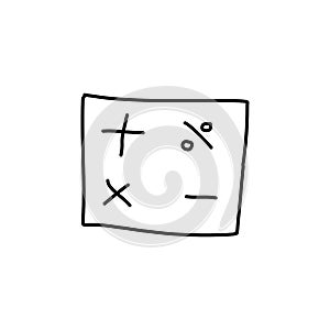 mathematical signs sketch icon. Element of education icon for mobile concept and web apps. Outline mathematical signs sketch icon