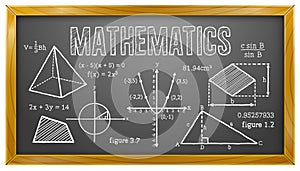 Mathematics, Algebra, Geometry, Trigonometry, Blackboard