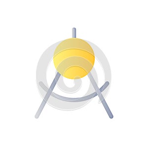 Mathematics class flat gradient two-color ui icon