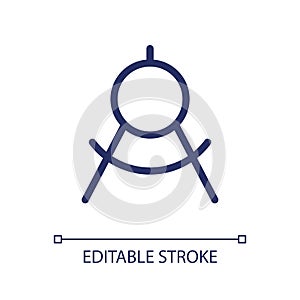 Mathematics class pixel perfect linear ui icon