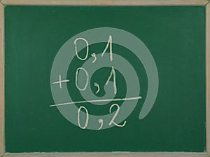 Mathematics decimal numbers.