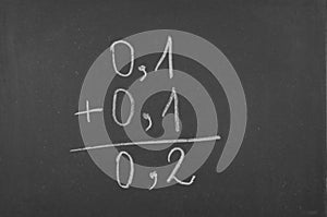 Mathematics decimal numbers.