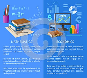 Mathematics and Economics Subjects Info Poster