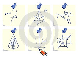 Mathematics and geometry icons