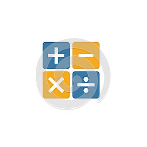 Mathematics icon. Simple element from school icons collection. Creative Mathematics icon ui, ux, apps, software and infographics