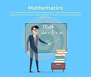 Mathematics Learning Concept Illustration.