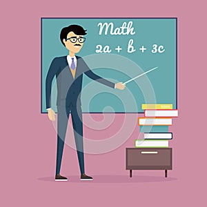 Mathematics Learning Concept Illustration.