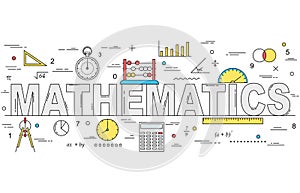 Mathematics line style illustration photo