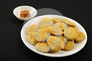 Mathri- a North Indian snack food.