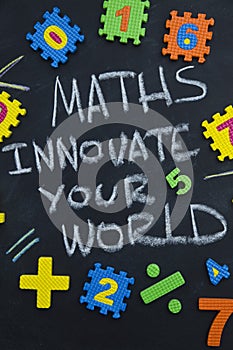 Maths innovate your world inscription