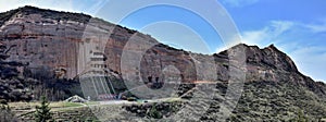 Mati Temple, the HorseÂ´s Hoof Temple, near city of Zhang Ye in Gansu province in China.