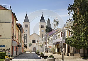 Matije Gupca street in Caplina. Bosnia and Herzegovina