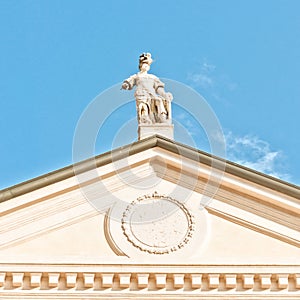 Matilde di Canossa statue in San Benedetto Po, Italy photo