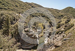 Matilija Creek landscape in Los Padres National Forest, CA, USA