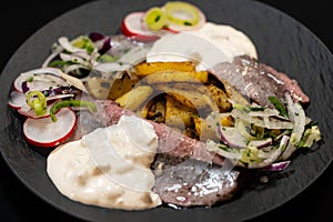 Matjes with potatoes