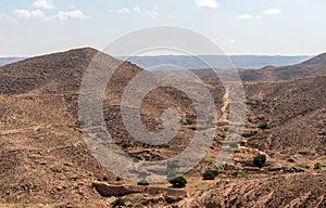 Matmata, a Berber town with unique underground dwellings in Tunisia