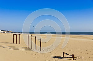 Matosinhos beach in City of Porto, Portugal photo