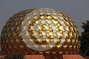 Matrimandir inside Auroville in Puducherry, Indian tour