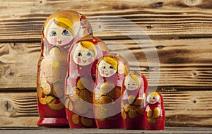 Matrioshka or babushkas dolls