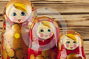 Matrioshka or babushkas dolls