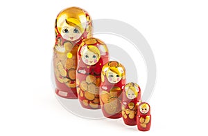 Matrioshka or babushkas dolls