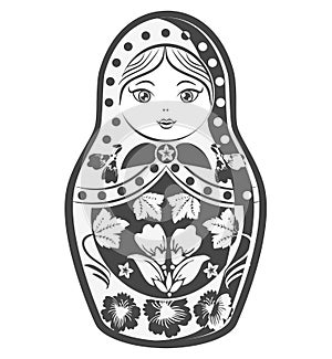 Matrioska. russian culture doll. Vector Illustration