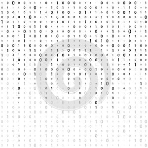 Matrix. Binary background. Matrix effect with falling numbers. Digital data stream. binary code