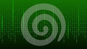 Matrix binary code green abstract technology background