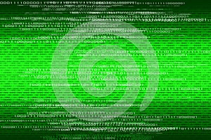 Matrix binary numbers background