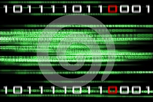 Matrix binary numbers background