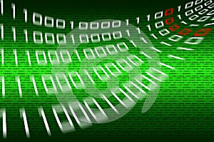 Matrix binary numbers background