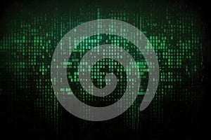 Matrix Code Rain Cyber Concept