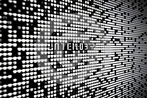 Matrix Code Rain Cyber Concept