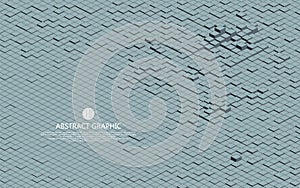 Matrix of countless blocks, big data, cloud computing, computer concepts