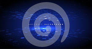 Matrix of countless blocks, big data, quantum computer concept,cloud computing