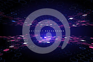 Matrix of countless blocks, big data, quantum computer concept,cloud computing