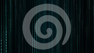 Matrix hexadecimal data flowing in cyberspace animation