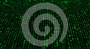 Matrix-Inspired Digital Background with Streaming Binary Code