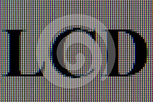 Matrix of lcd screen macro shot photo