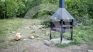 Green binary code on black background