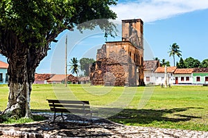 Matriz Church ruins in the historic city of Alcantara, Brazil photo
