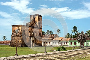 Matriz Church ruins in the historic city of Alcantara photo