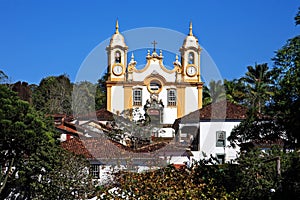 Matriz de Santo Antonio church of tiradentes minas gerais brazil photo