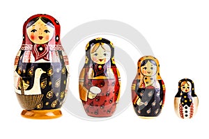 Matryoshka dolls family