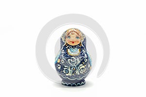 Matryoshka Dolls isolated on a white background. Russian Wooden Doll Souvenir