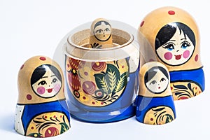 Matryoshka family. Russian doll